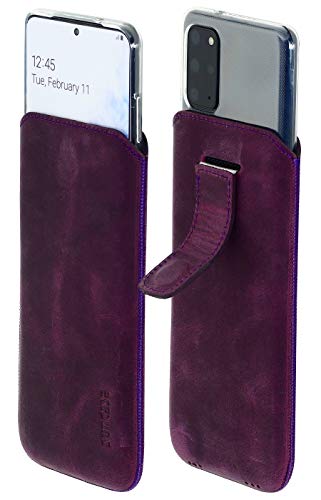 Housse cuir Samsung A72 violet Suncase idéale pour vos déplacements - 5
