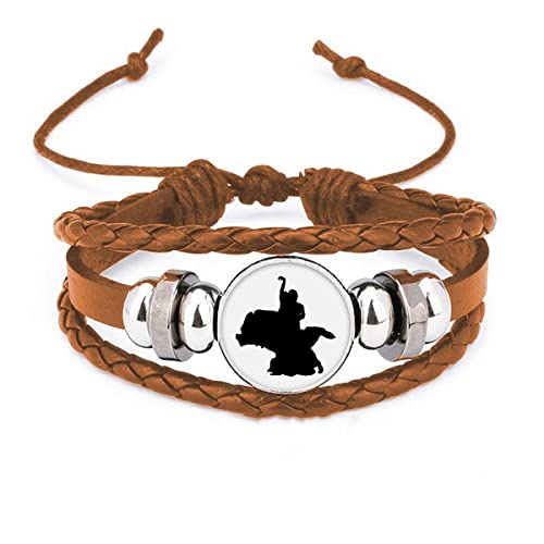 Bracelet en cuir pour danseuse bijou femme rigide ajustable et élégant