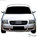 TLAPS 7422444492471 Compatible With 1999 2000-2006 Audi TT 8N Glossy Black RS-Honeycomb Mesh Front Bumper Grill Grille With Emblem Base