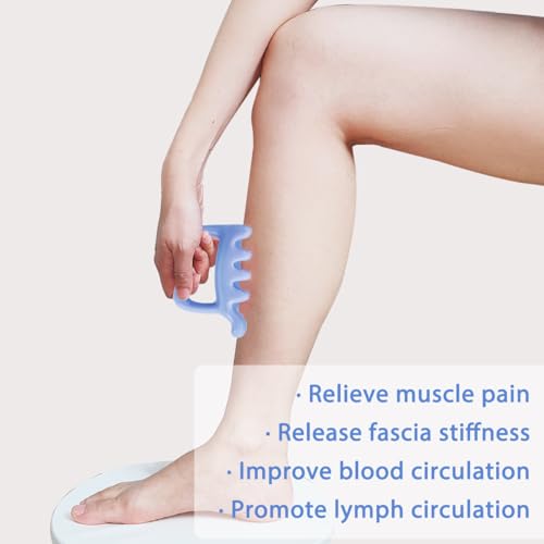 Image of Large Fascia Massage Blaster Tool for Cellulite, Myofascial Release, Muscle Knots, Trigger Points, Cellulite Massager Tool for Body Tension Relief Promote Lymphatic Circulation Blue