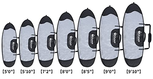Uceder Surfboard Cover And Surfboard Storage Bag For Outdoor Travel,5'0",5'10",7'2'',8'0'',8'5'',9'0'',9'10" Surfboard Bag,Maximum Protection For Your Surfboard #TOP7