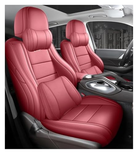 Housse de siège pour Ford Focus 3 de 2012 à 2018 ensemble luxe rouge en cuir