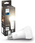 Philips Hue Intelligent 100W A21 LED Ampoule - Lumière blanche douce et chaude - paquet de 1 - 1600LM - E26 - Intérieur - Contrôle avec l'application Hue - Fonctionne avec Alexa, Google Assistant et Apple Homekit