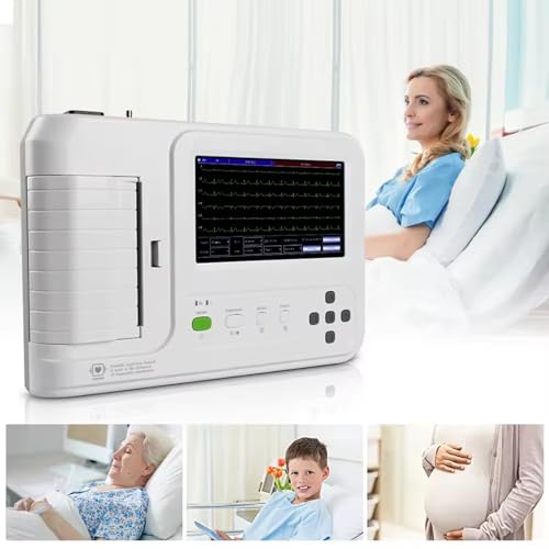 Przenośny monitor EKG z ekranem dotykowym LCD do dokładnego monitorowania tętna w domu lub klinice