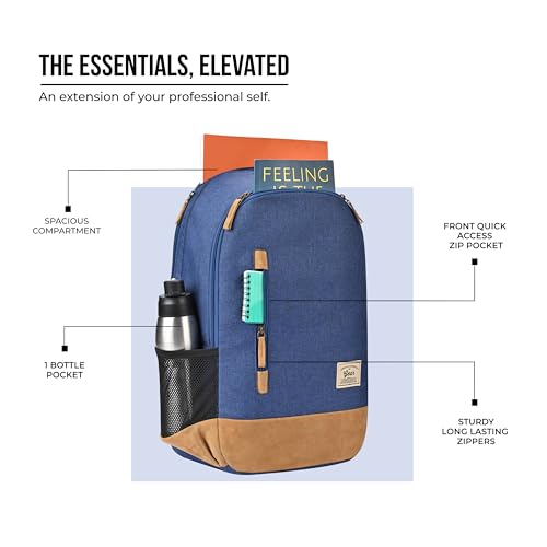 Image of Gear Classic 49 cms Brown and Blue Casual Backpack (BKPCAMPS81002)