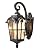 BRUTIRZI 17" Black Roman Outdoor Wall Light:Waterproof Anti-Rust Exterior Lantern with Ripple Glass for Porch,Garage,House