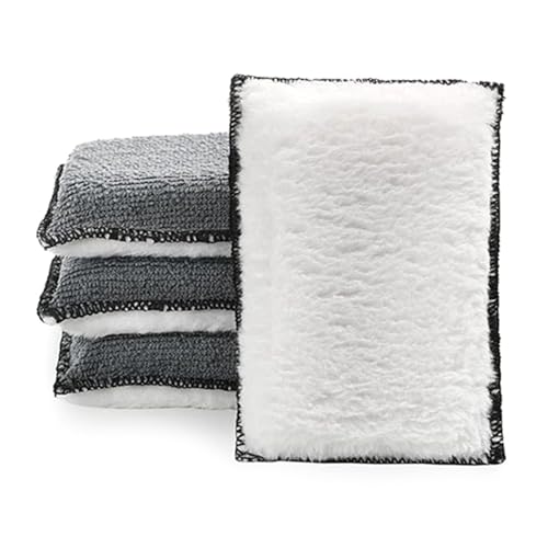 4 esponjas de lavado de coche para tapicería, tela de cuero, eliminación eficaz de la suciedad y acabado sin manchas en todas las superficies, limpiador de coche