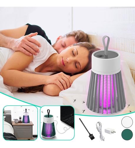 Luminária LED Mata Mosquito Recarregável Lâmpada Luz Ultravioleta LED Luz UV USB Dengue Pernilongo I