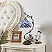 Tiffany-Style 8 Inch Table Lamp Stained Glass Baroque Lampshades Small Bedside Lamp Reading Antique Desk Light Livingroom Bedroom Office Vintage Art Deco Victorian