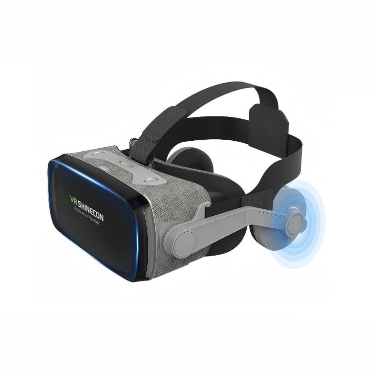 Amazon | VRゴーグル スマホ用 ヘッドホン一体型 軽量設計 4.5〜6.5