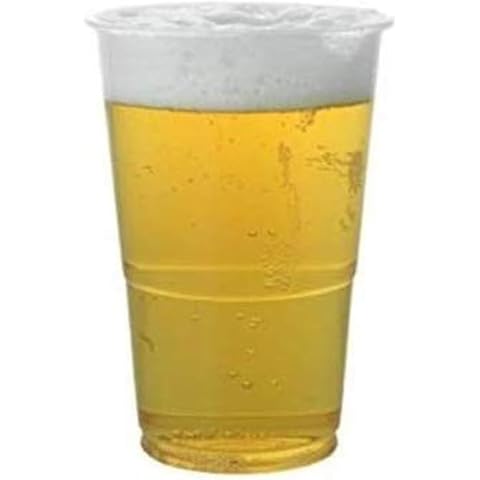 Sunrise Packaging 20oz Clear Plastic Beer Cups Cover