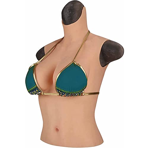 LSBYLM Half Body Silicone Breastplate Artificial Fake Breasts Enhancer Breast ...