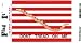 1st Navy Jack Heavy Duty Vinyl Bumper Sticker (3 x 5 Inches)