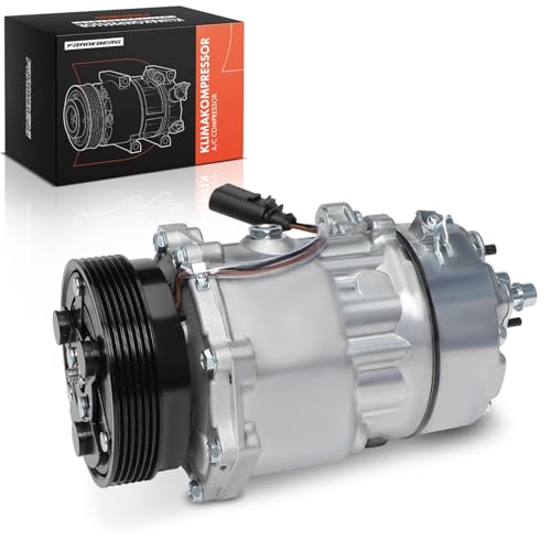 Frankberg Klimaanlagen Kompressor mit Kupplung Kompatibel mit Golf 1J1/1J5 Polo 6V2/6V5 A3 8L1 B.o.r.a C.a.d.d.y II/III Galaxy Oct.avia Toledo...