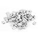 Uxcell a15060500ux0006 1/16-inch Wire Rope Aluminum Sleeves Clip Fittings Cable Crimps 100pcs (Pack of 100)