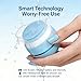 Electric Face Scrubber & Silicone Facial Cleansing Brush - Waterproof Sonic Face Brush Exfoliator with LED Screen, 3 Beauty Light Modes, Rechargeable Face Wash Brush for Deep Cleaning & Massage-Blue