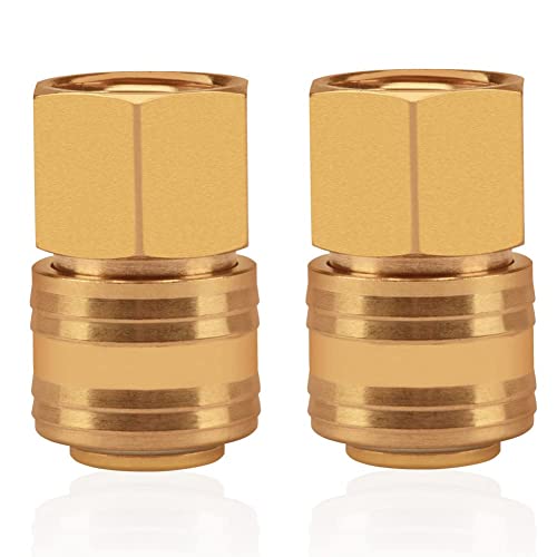 oumuik 2 raccordi ad aria compressa 1/2 pollici, attacco rapido ad aria compressa/connettori femmina 1/2" IG ottone
