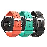 【Aspetto squisito】: Il design simmetrico delle linee su entrambi i lati del cinturino rende l'orologio non più monotono. È un prodotto alla moda per la tua collocazione quotidiana. I colori piacevoli mostrano l'individualità della gioventù, Perfetto per il tuo stile personale.