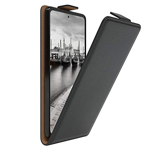 EAZY CASE Hülle kompatibel mit Samsung Galaxy S20 FE / S20 FE 5G Flip Cover zum Aufklappen, Handyhülle aufklappbar, Schutzhülle, Flipcase, Flipstyle Case vertikal klappbar, aus Kunstleder, Schwarz