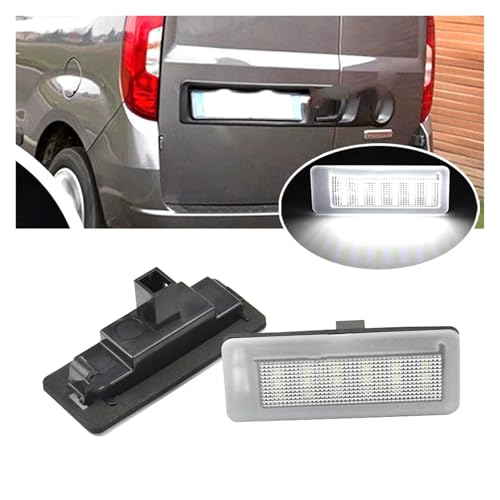 Luz LED para matricula de Fiat Doblo viajes nocturnos seguros con furgoneta familiar 2