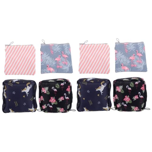 SAFIGLE 2 Series Bolsa De Almacenamiento De Toallas Higiénicas Bolsa De Almacenamiento De Servilletas Almacenamiento De Almohadillas Bolsas De Servilletas Bolsa De Periodo 4 Piezas X 2