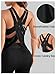 SweatyRocks Women's Backless Criss Cross Cut Out Sleeveless Crewneck Gym Yoga Tops Shirts Black Small