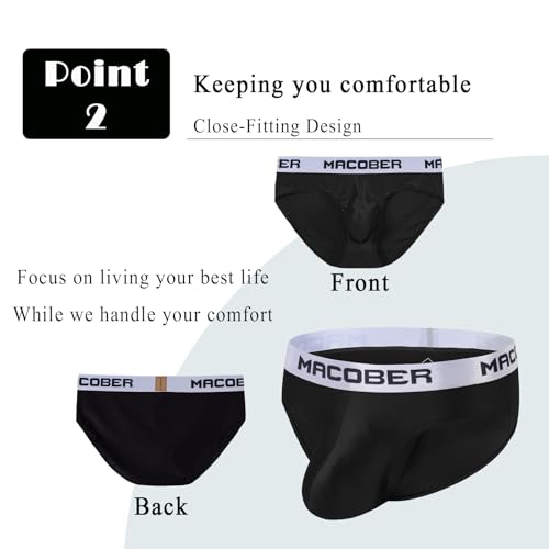 Mens Bulge Enhancing Underwear Pouch Briefs for men Ice Silk Stretch Underpants3