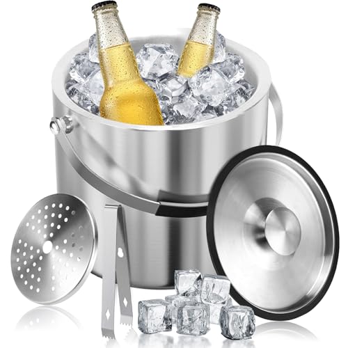 Opiniones y reviews de Juegos de cubitera y pinzas disponible en línea para comprar. 39 YushengTai Cubitera de 2 L con tapa y pinzas, recipiente para hielo, recipiente grande, cubitera de acero inoxidable, enfriador de hielo para cubitos de hielo, cubo de hielo para...