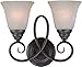 Craftmade 25022-OLB Cordova European Wall Sconce Lighting, 2-Light, 200 Watts, Old Bronze (14"W x 12"H)