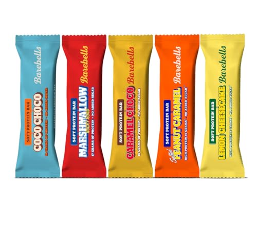 Barebells Soft Protein Bar | zuckerarme Protein Riegel/Eiweißriegel (Mix/ 5 Sorten, 12x55g)