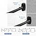 Curved Shower Curtain Rod, TOPROD Black Round Shower Curtain Rod 48-72 Inches Adjustable, Rounded Bowed Stainless Steel Shower Rods for Bathroom, Bathtub, Stall, More Shower Space, Need to Drill