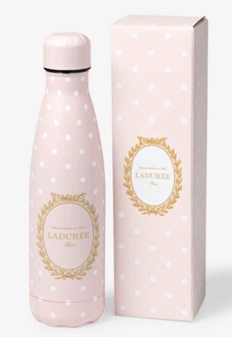 LADURÉE ラデュレ　グリーン　緑色　ピンクロゴ　水筒 500ml 箱無し LADURÉE ラデュレ グリーン 緑色 ピンクロゴ 水筒 500ml 箱無し