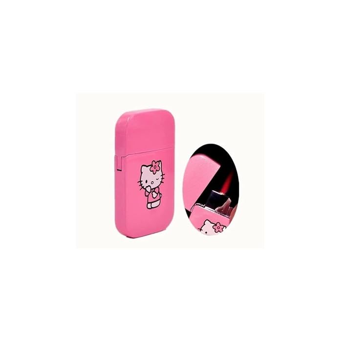 Buy Pink Glitter Hello Kitty Pink Flame Pocket Lighter Refillable