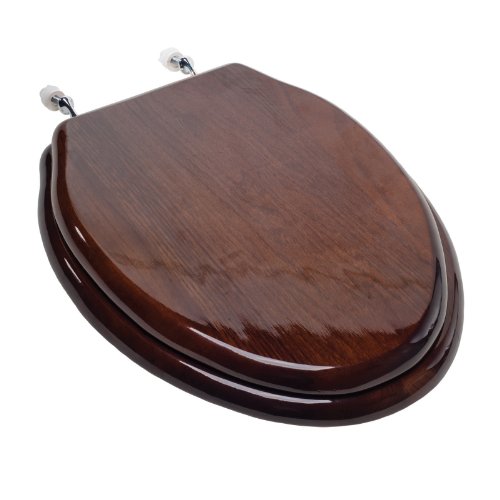 Comfort Seats C2B1E18CH Toilet Seat, Elongated, Dark Brown Finish