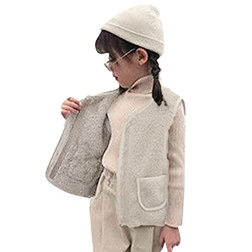 Winter Coats For Toddler Girls Toddler Kids Boys Girls Fuzzy Fall Winter Warm Outerwear Cotton Vest (A-B, 9-10 Years)3