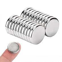 Neodymium Disc Magnets - Powerful N45 Rare Earth Magnets - 20 PCS, 0.6 x 0.12 Inch - Perfect for Fridge, Whiteboard, DIY, Craft & Office