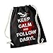 Tachinedas Kreativshop Turnbeutel Rucksack The Walking Dead mit Spruch Keep Calm