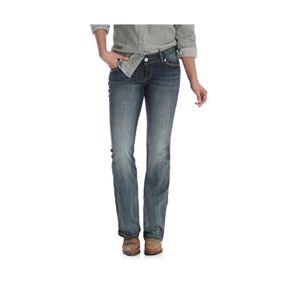 Wrangler-Womens-Retro-Sadie-Low-Rise-Stretch-Boot-Cut-Jean Wrangler Women's Retro Sadie Low Rise Stretch Boot Cut Jean, Medium Blue, 1-32