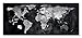 Produktbild SIGEL GL246 Premium Glas-Whiteboard 130x55 cm World-Map hochglänzend, SGS geprüft, einfache Montage, incl. 2 starke Magnete, Glas-Magnettafel Artverum, Weltkarte