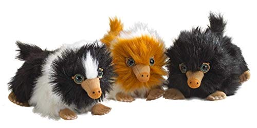 Noble Collection - Mini Baby ESCARBATO Conjunto Completo 3 Felpa Plush 15cm NIFFLER 100% Original y...