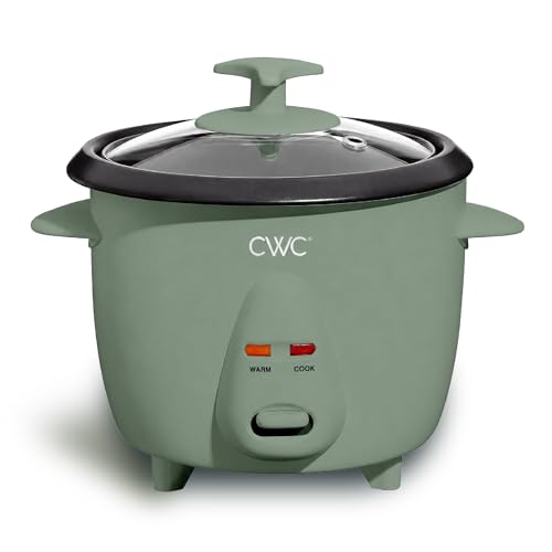 Image of COOK WITH COLOR 6 Cup Rice Cooker 300W - Effortless Cooking and Perfectly, Cooks 3 Cups of Raw Rice for 6 Cups of Cooked Rice, Green