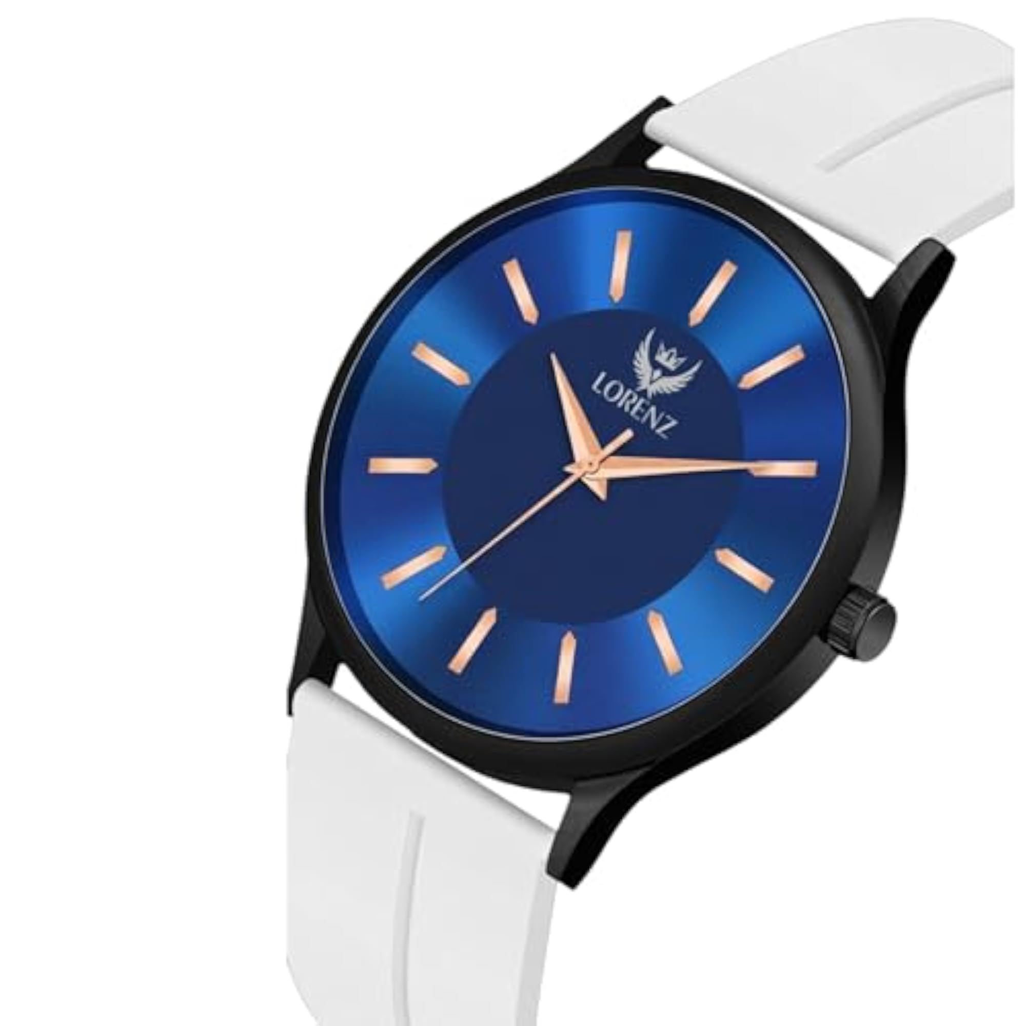 Men's Slim Case Analog Watch with Blue Magnetic Lock Strap