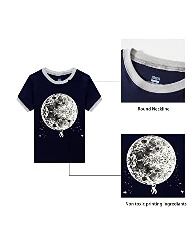 Image of KikizYe Boys Short Sleeve Pajamas Kids Summer Pjs Children Pajamas