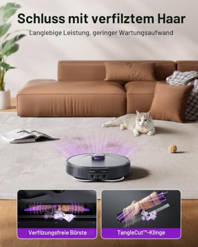 3i P10 Ultra Saugroboter mit Wischfunktion, 18000Pa Starke Saugkraft, erweiterbare Rand- und Eckwischfunktion, automatische Heißwäsche, Trocknung, Selbstentleerung & Wasser-Selbstnachfüllung – Bild 5
