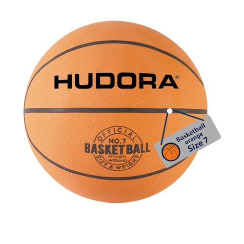 Hudora basketbal outdoor, maat 7, oranje - 71570