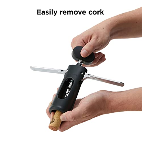 Rabbit Premium Wine Wing Corkscrew Wine Opener And Bottle Opener, Black #TOP5