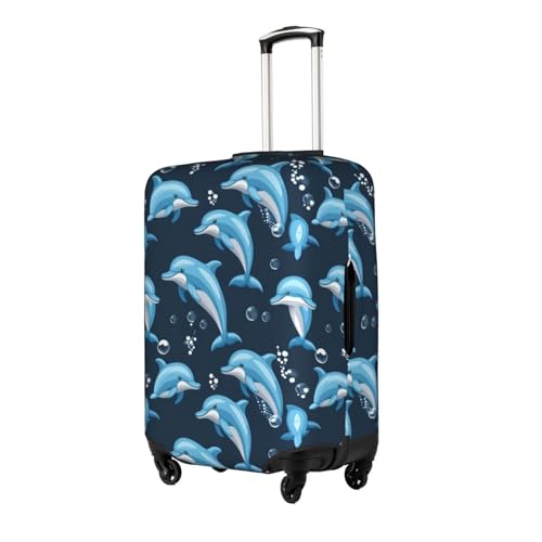 Dolphin Balls Print Luggage Cover For Suitcases, Travel Case Protector, Simple & Convenient Installation2