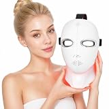 LOVSHEME Red Light Therapy Mask for Face and Neck, Cordless LED Face Mask