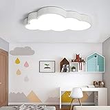 LED Deckenlampe Kinderzimmerlampe Deckenleuchte Weiße Wolken Jungen Und Mädchen Dimmlüster Deckenspot Baby Lampe Licht Schlafzimmer Umgebung Für Cartoon Deckenbeleuchtung Lampeschirm,Whitelight