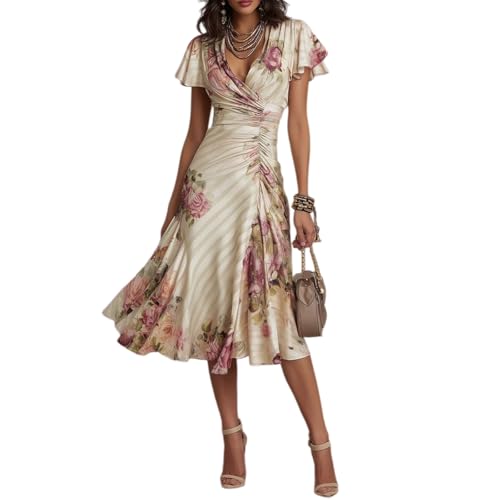 Robe de soirée maxi col en V fluide pour sublimer votre silhouette sans effort